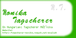 monika tagscherer business card
